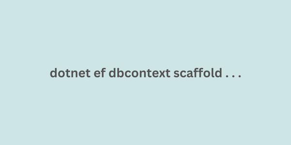 Achievement Quantifier Round 2 - Experimenting with EF-Core Scaffolding